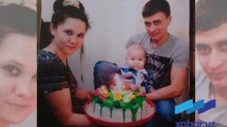 Диана Енекеева ўғли ва турмуш ўртоғи билан
