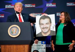 Trump dan korban kekerasan imigran gelap
