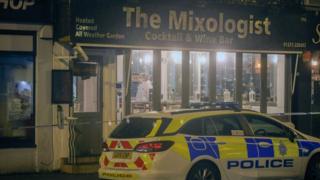 Police at the Mixologist