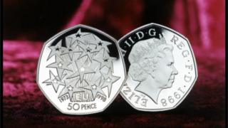 Монета 50р с 1998 года