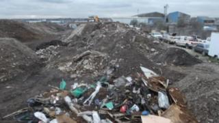 Giant pile of waste
