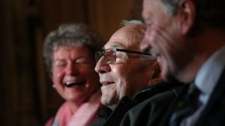 Jo Roundell Greene (left), Paul Willer (centre) and Earl Attlee (right)