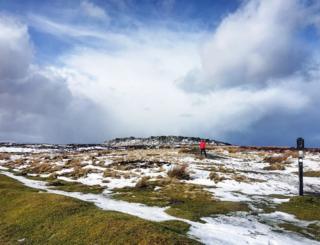 Frost on a hill