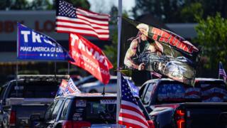Pro-Trump convoy in Georgia