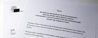 Photograph of the draft agreement