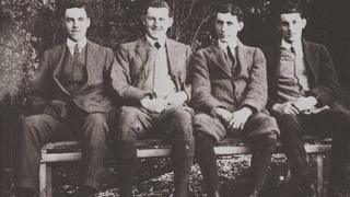 The Bradford brothers, (left-right) Roland, Thomas, George and James