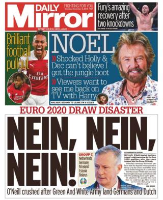 Daily Mirror Monday 3 December 2018