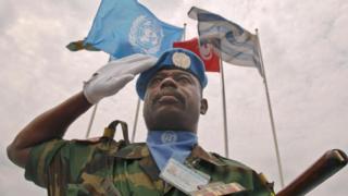 United Nations soldier from Ghana