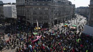 Extinction Rebellion Londres.