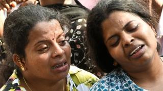 శ్రీలంక పేలుళ్ల బాధితులు