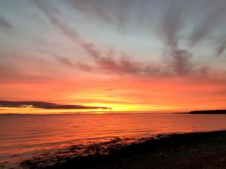 sunrise over bay