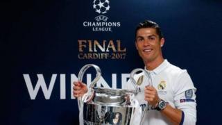 Ronaldo ya lashe kofin zakarun Turai hudu.