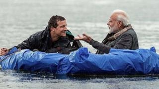 बेअर ग्रिल्स, नरेंद्र मोदी, डिस्कव्हरी