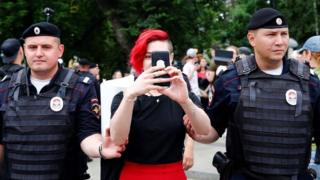 Протесты в Москве