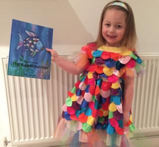 Jersey from Pontypridd in Wales chose The Rainbow Fish for World Book Day!