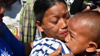 ငလျင်ကြောင့် ကွဲခဲ့ရတဲ့ အင်ဒိုမိသားစုတွေ ပြန်ဆုံ