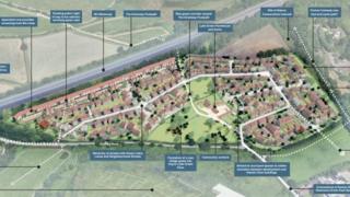 Plans for the 398 homes near Emersons Green