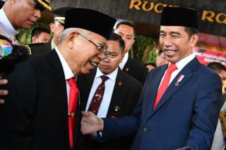 Presiden Joko Widodo dan Wakil Presiden Ma'ruf Amin