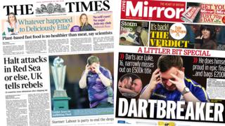 The Times and the Daily Mirror as an index image
