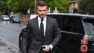 David Beckham au tribunal de Bromley, à Londres