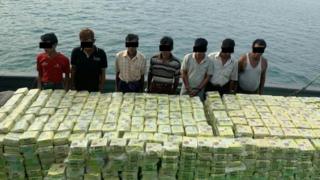 ဒေါ်လာ ၂၆ .၆ သန်း နီးပါး တန်ဖိုးရှိတဲ့ ICE မူးယစ်ဆေးဝါး ကော့သောင်းပင်လယ်အနီး ဖမ်းမိ