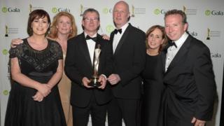 Winning BBC Newsline team