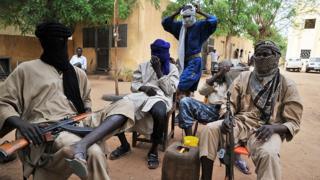 Des membres du mouvement pour l'unicité et le djihad en Afrique de l'Ouest à Gao (image d'illustration)