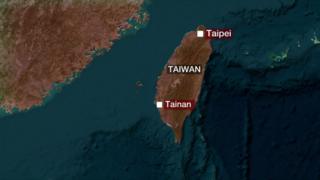 The earthquake hit the city of Tainan