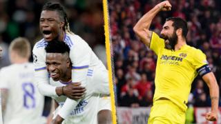 Eduardo Camavinga, Vinicius Junior and Raul Albiol