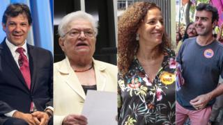 Fernando Haddad, Luiza Erundina, Jandira Feghali e Marcelo Freixo
