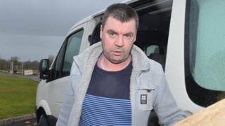 Seamus Daly was released from Maghaberry prison in County Antrim on Tuesday afternoon