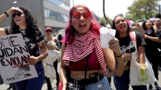 Women protest against sexual abuse committed by police