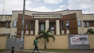 Ofishin hukumar zabe ta Liberiya a birnin Monrovia