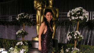 Winnie en la alfombra roja de los Oscar