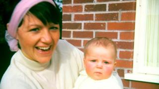 Bea Jones with Moira as a baby