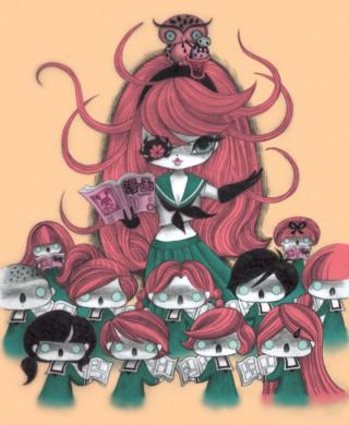 Comic Cue cover by Junko Mizuno