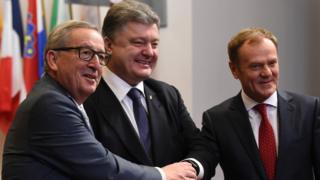 Порошенко, Туск, Юнкер