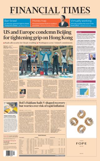 FT front page 1.07.20
