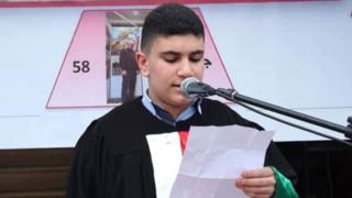الطالب الفلسطيني اسماعيل عجاوي