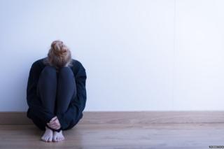 Depressed woman