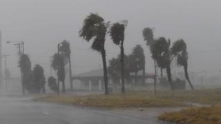 Fuertes vientos en Padre Island