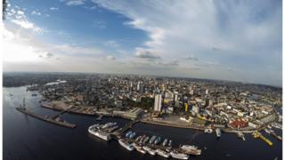 Imagem aérea de Manaus