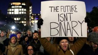 Una manifestación en Nueva York