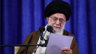 رهبر ایران یک روز بعد از سخنان دونالد ترامپ در جمع فرهنگیان سخنرانی کرد
