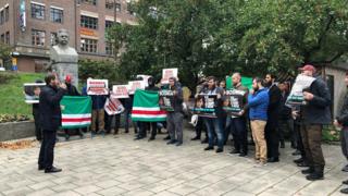 Акция против экстрадиции чеченцев