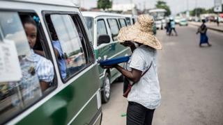 Vue du marché central de Makelekele à Brazzaville