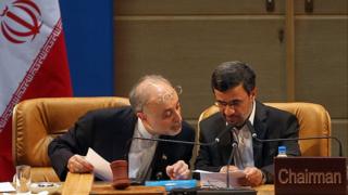 محمود احمدینژاد و علیاکبر صالحی