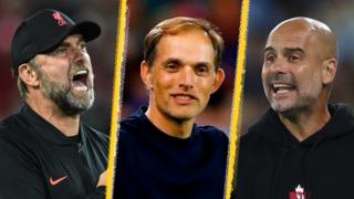 Jurgen Klopp, Thomas Tuchel and Pep Guardiola