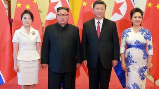 习近平夫妇与金正恩夫妇