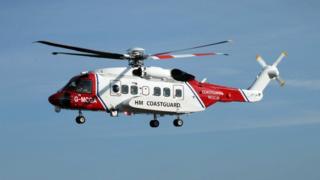 Coastguard helicopter